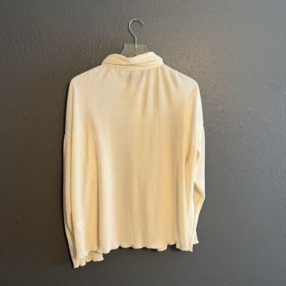 Beige Botany Pleated Cream Lounge Matching Pant Set Size M/L - Picture 2 of 8